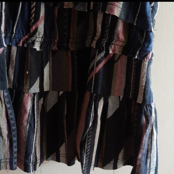 IRO One Shoulder Tiered Silk & Cotton Blend Mini Dress - Picture 9 of 16